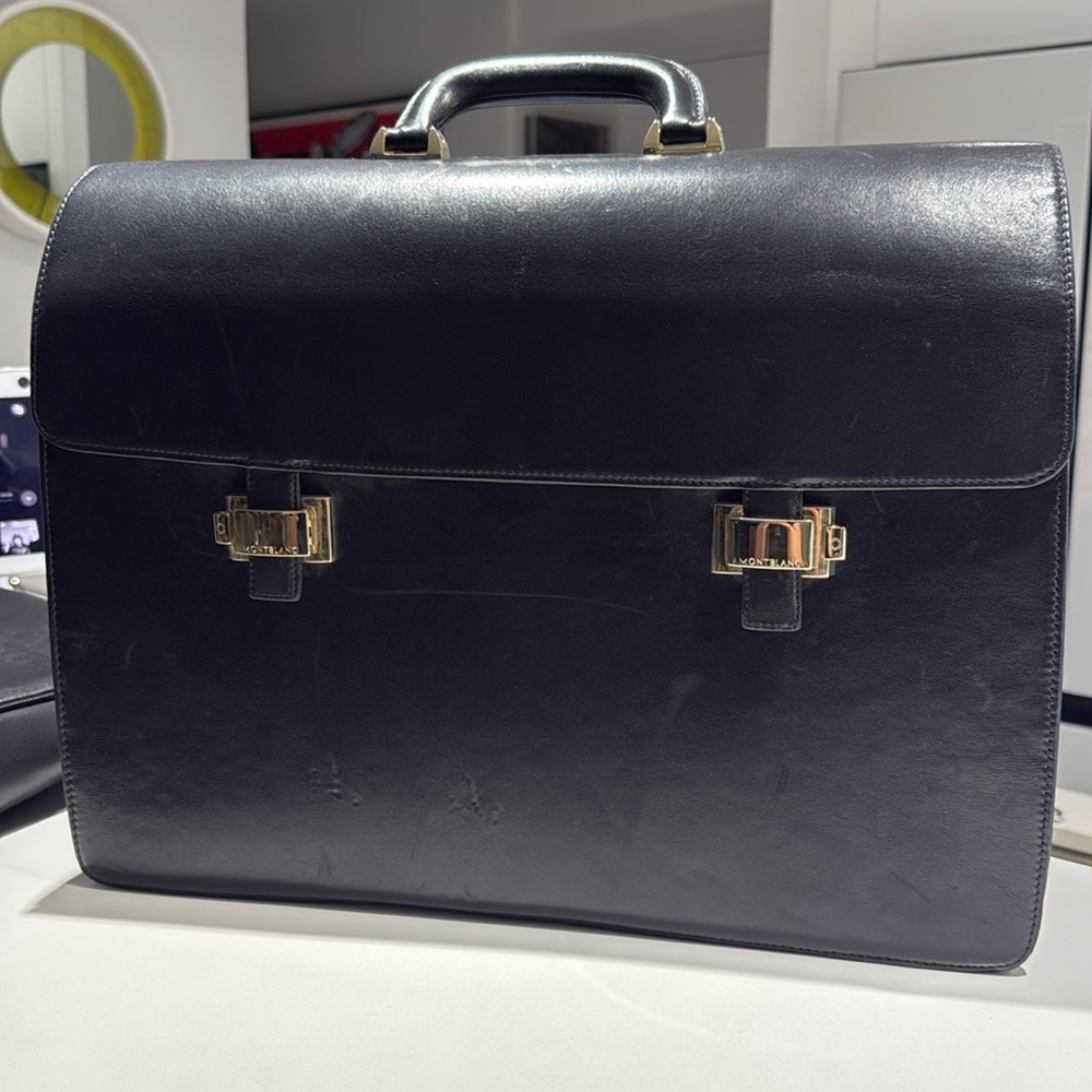 Vintage Mont Blanc Briefcase. Authentic.
